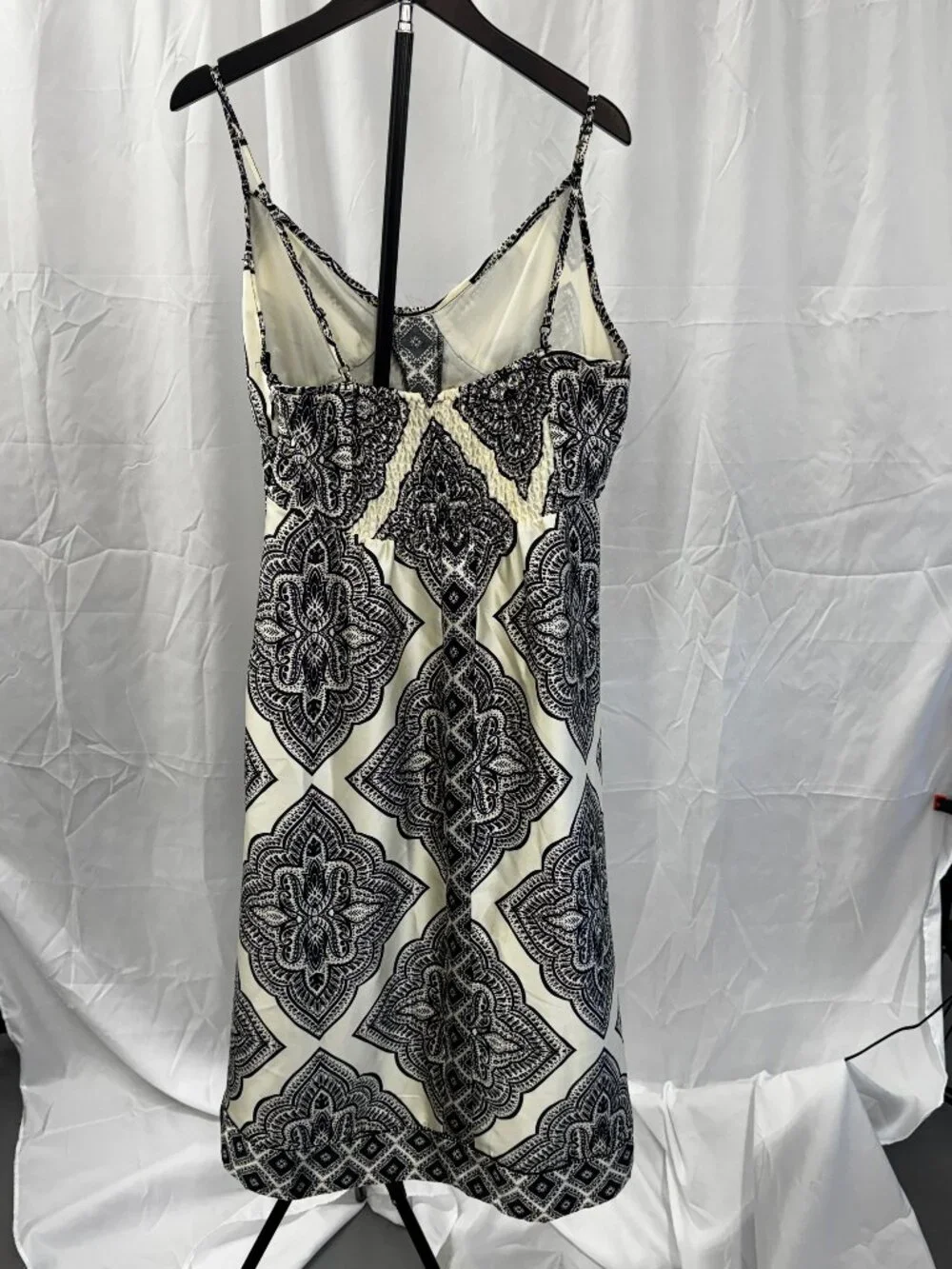 Camila Coelho Black & Cream Slip Dress‎ Size M